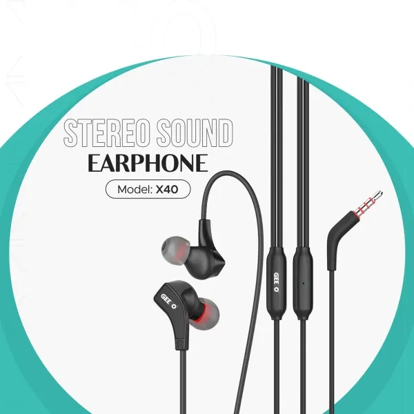 GEEOO X-40 Stereo Bass Earphone