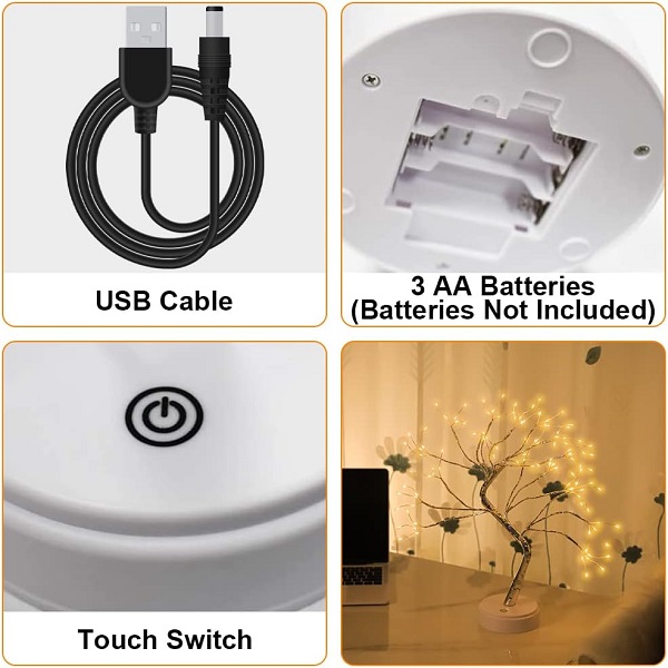 HONPHIER 108 LED ওয়ার্ম ট্রি ল্যাম্প