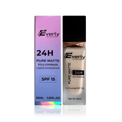 Everly Beauties Pure Matte ফুল কভারেজ ফাউন্ডেশন - Golden