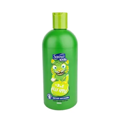 Suave Kids 3in1 সিলি অ্যাপল শ্যাম্পু, কন্ডিশনার ও বডি ওয়াশ 350ml