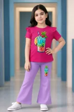 Kids' Half Sleeve Cotton Knit T-Shirt and Pant Set, 6 Colours
