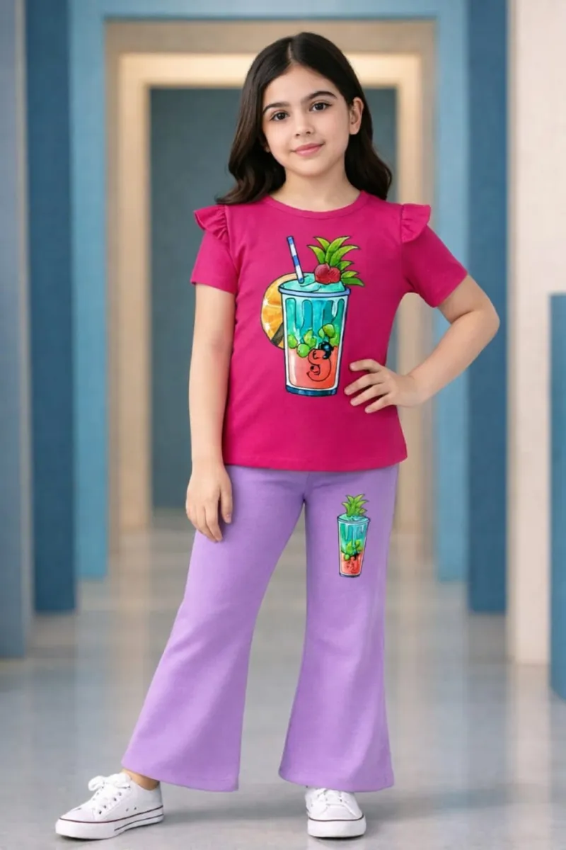 Kids' Half Sleeve Cotton Knit T-Shirt and Pant Set, 6 Colours