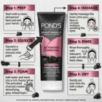 Pond's Bright Miracle অ্যাক্টিভেটেড চারকোল অয়েল কন্ট্রোল ফেসিয়াল ফোম 100g