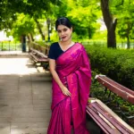 সিরাজগঞ্জের তাঁতে বোনা সিল্ক কাতান শাড়ি