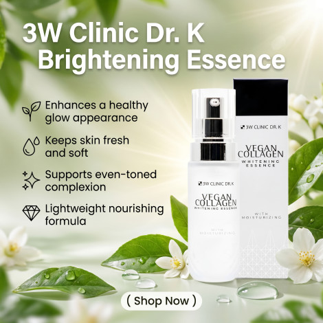 3W Clinic DR.K Vegan Collagen হোয়াইটেনিং এসেন্স 70ml