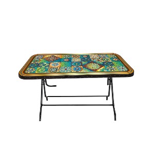 Dining Table 6 Seat Semi Rtg SL Print Candid Black