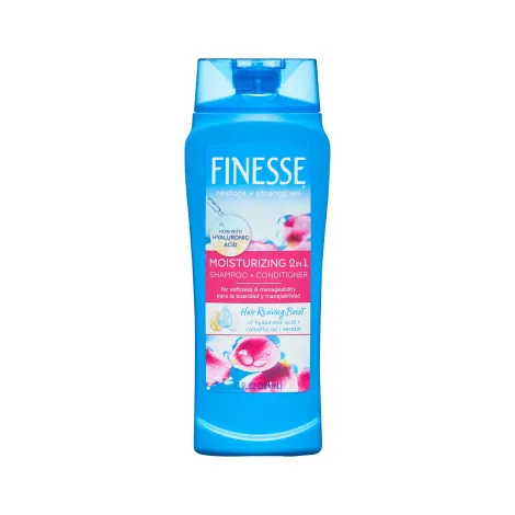 Finesse Restore + Strengthen ময়েশ্চারাইজিং 2in1 শ্যাম্পু + কন্ডিশনার 384ml