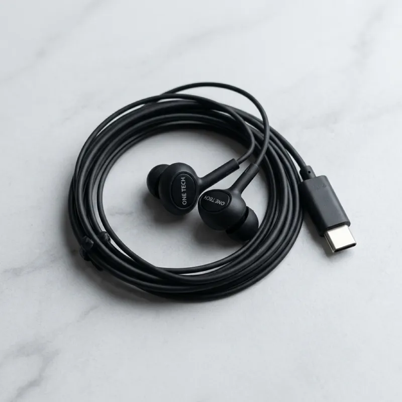 One Tech Type-C ওয়্যার্ড ইয়ারফোন, HD মাইকসহ