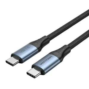 Vention কটন ব্রেইডেড USB 4.0 Type-C to Type-C 5A কেবল 1M