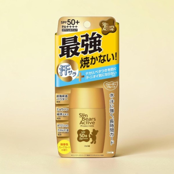 Omi Brotherhood Sun Bears অ্যাক্টিভ প্রোটেক্ট মিল্ক সানস্ক্রিন SPF 50+ PA++++ 30g