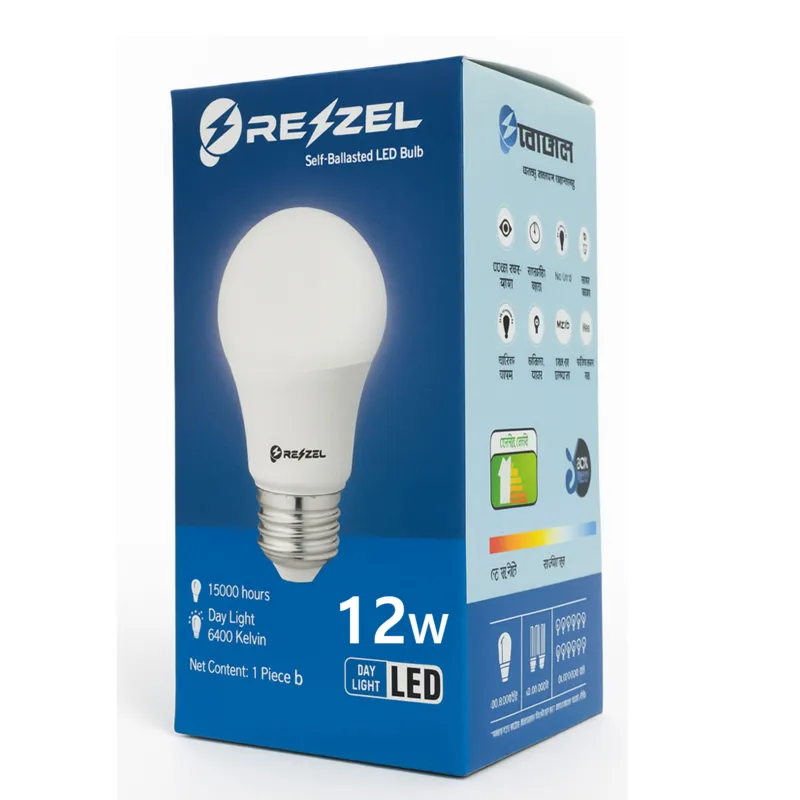 Rezzel LED বাল্ব 3 পিস কম্বো প্যাক (15W, 12W, 5W)