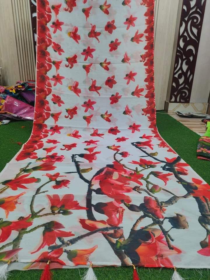 Chanduri Silk Saree without Blouse, 3 Colour Choices