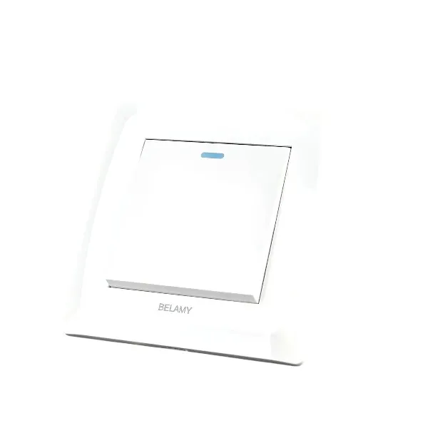 Belamy সাদা 1 গ্যাং 1 ওয়ে সুইচ BE-115-SW