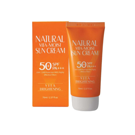 3W Clinic ন্যাচারাল ভিটা-ময়েস্ট সান ক্রিম SPF50+ 70ml