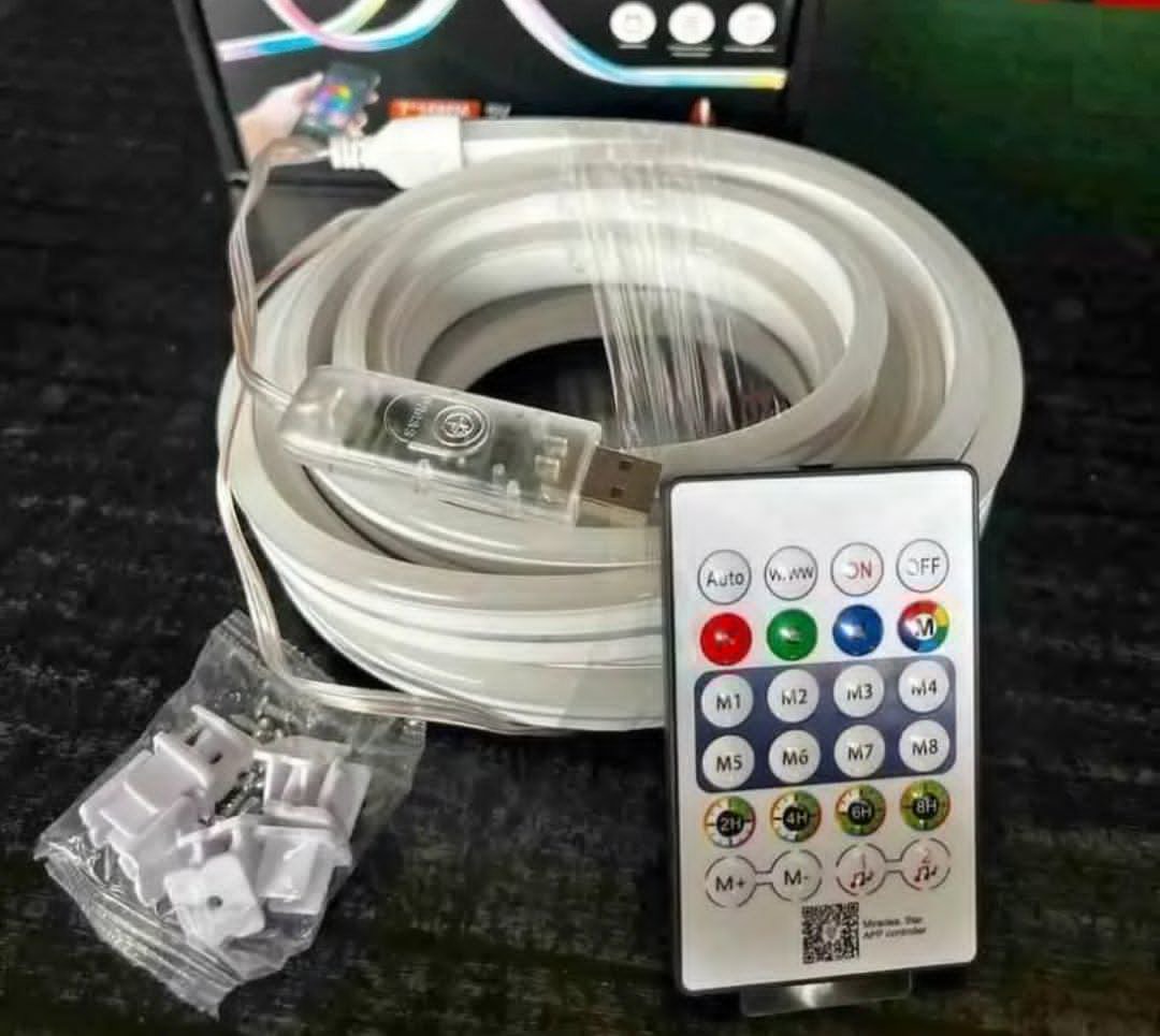 LED নিয়ন RGB ম্যাজিক ফ্লেক্সিবল স্ট্রিপ লাইট (অ্যাপ কন্ট্রোল)