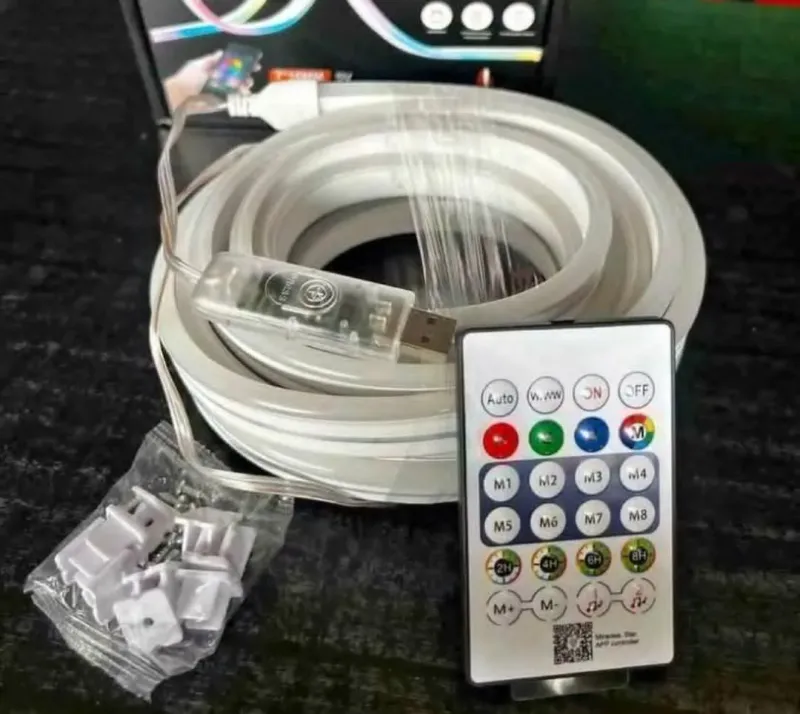 LED নিয়ন RGB ম্যাজিক ফ্লেক্সিবল স্ট্রিপ লাইট (অ্যাপ কন্ট্রোল)