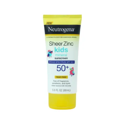 Neutrogena Sheer Zinc Kids মিনারেল সানস্ক্রিন লোশন SPF50+ 88ml
