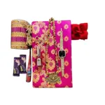 4 কালার কাতান শাড়ি কম্বো – টাচ ওয়াচ ও চকলেটসহ