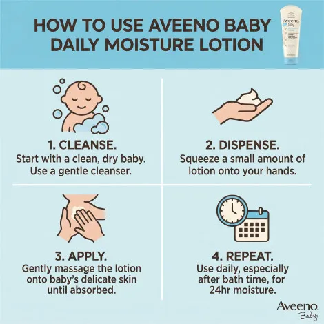 Aveeno Baby Daily Moisture শিশুদের লোশন 227ml