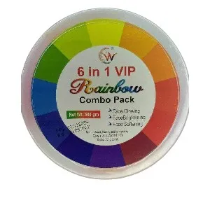 6 ইন 1 VIP Rainbow ফেসিয়াল কিট কম্বো প্যাক