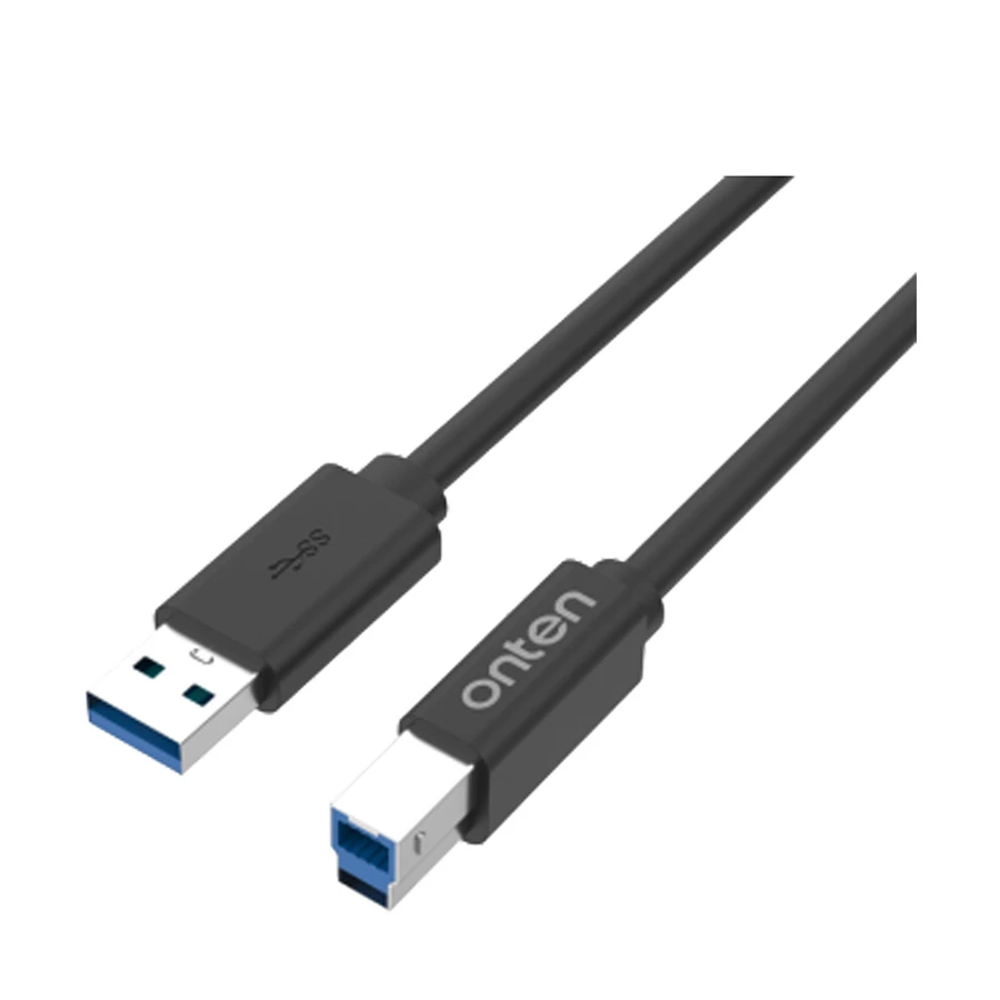 Onten OTN-US106 USB 3.0 Type-A to Type-B Printer Cable 1.8m Black