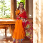সফট সিল্ক শাড়ি, ব্লাউজ পিসসহ