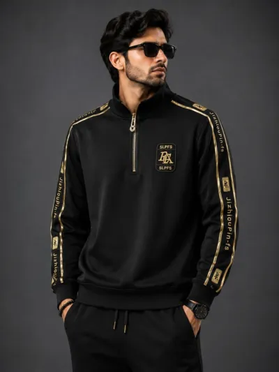 ছেলেদের কটন ফুল স্লিভ টি-শার্ট, 180-200 GSM, সাইজ L ও XL