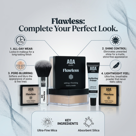 AOA Flawless Setting + Finishing Powder - Medium (China)