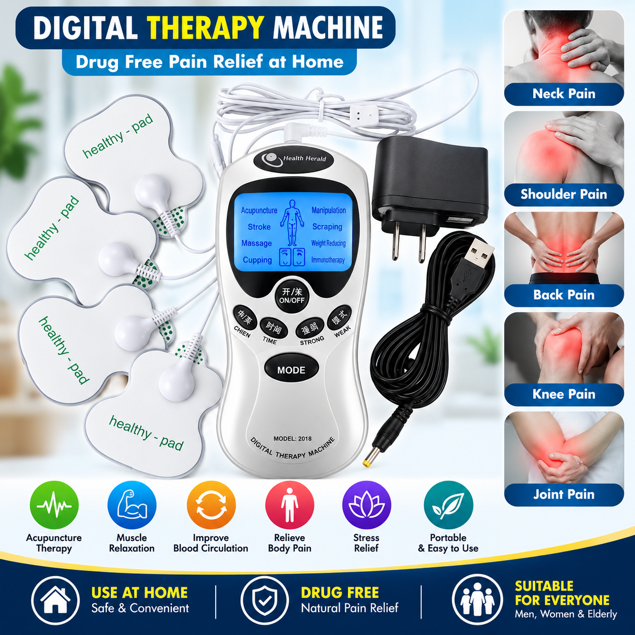 Health Herald Digital Therapy Machine - Model: 2018
