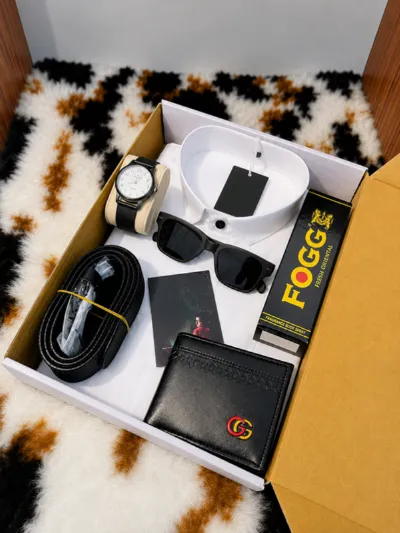 Men's Boxed Shirt Combo for Gifting, Mixed Cotton, M to XXL