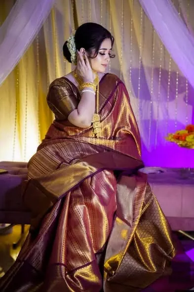 Banarasi Katan Silk Saree for Festivals, 2 Colour Choices