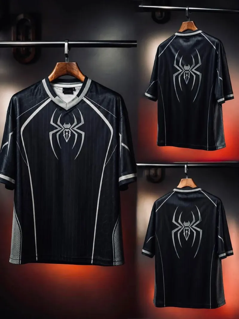 Men's Semi Drop Shoulder Mesh T-Shirt, Full Body Sublimation Print