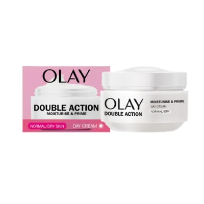 Olay Double Action Moisturise & Prime ডে ক্রিম, নরমাল/ড্রাই স্কিন 50ml