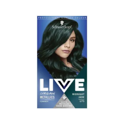 Schwarzkopf Live আরবান মেটালিক্স হেয়ার কালার - U75 Midnight Jade