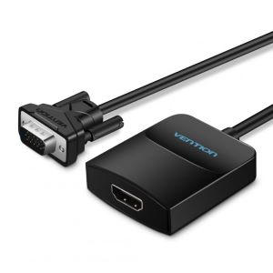 ভেনশন VGA থেকে HDMI কনভার্টার মাইক্রো USB এবং অডিও পোর্ট সহ