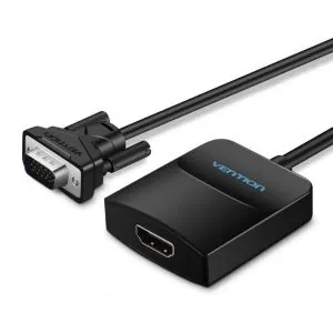 Vention VGA to HDMI কনভার্টার, ফিমেল Micro USB আর অডিও পোর্ট সহ