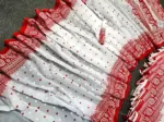পূজার হাফ সিল্ক জামদানি প্রিন্ট শাড়ি, 6 রং
