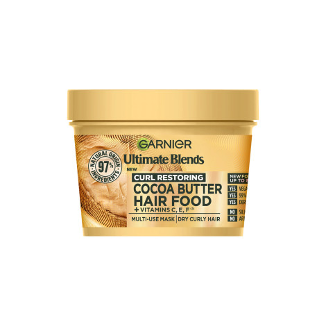 Garnier Ultimate Blends Curl Restoring কোকো বাটার হেয়ার ফুড মাল্টি-ইউজ মাস্ক 400ml