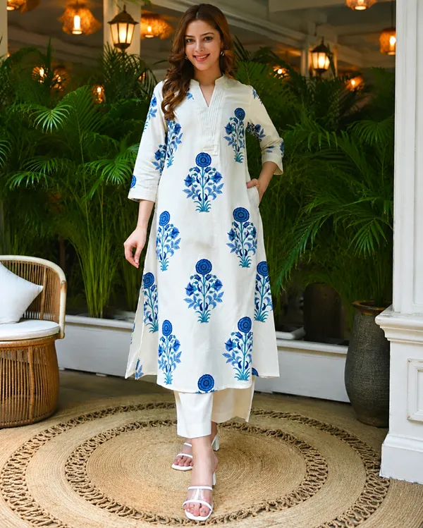 Women's TC Cotton Two Piece with All-Over Screen Print, M to XL