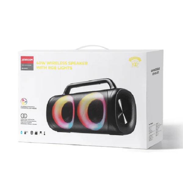 JR-MW02 ৪০ওয়াট ব্লুটুথ ওয়্যারলেস স্পিকার RGB লাইটসহ