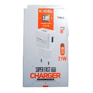 Excel E103 ফাস্ট চার্জার 3.8A 21W (Type-B)