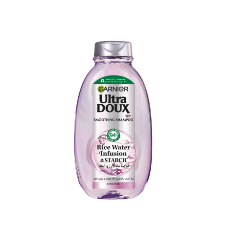 Garnier Ultra Doux রাইস ওয়াটার ইনফিউশন ও স্টার্চ স্মুদিং শ্যাম্পু 600ml