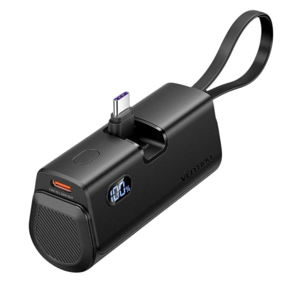 Vention 4800mAh পাওয়ার ব্যাংক 22.5W – কালো
