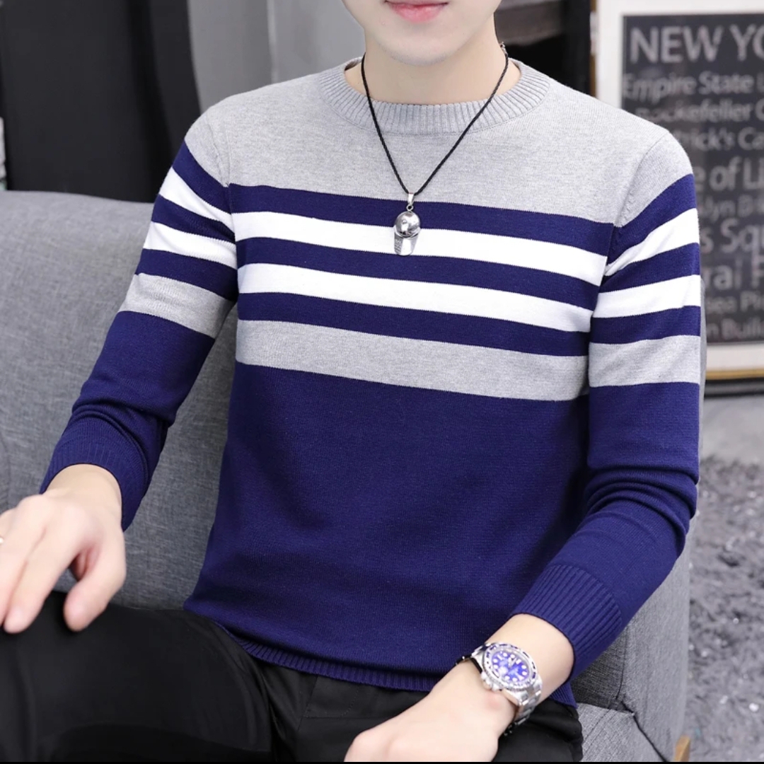 Men's 200 GSM Thick Cotton Full Sleeve T-Shirt, 6 Colours