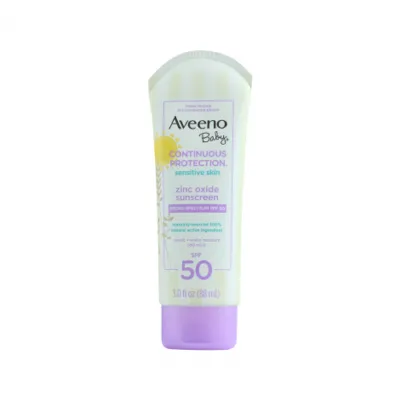 Aveeno Baby Continuous Protection জিঙ্ক অক্সাইড SPF50 সানস্ক্রিন 88ml