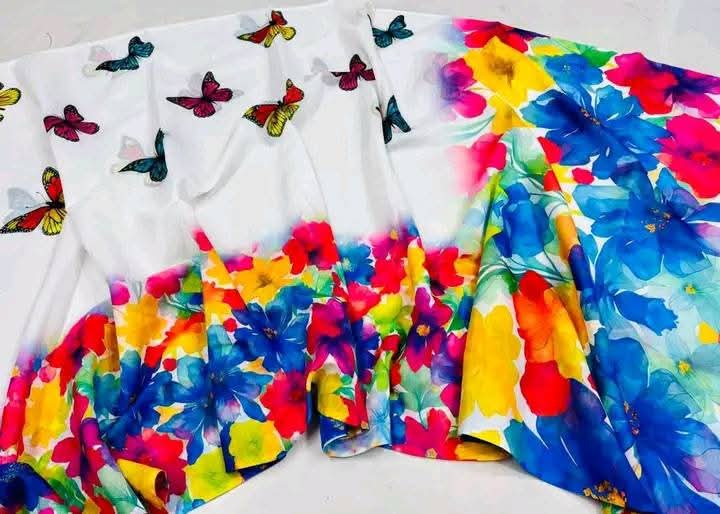 চান্দুরি সিল্ক শাড়ি, ব্লাউজ পিস সহ, 4 রং
