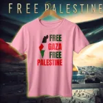 জার্সি ফেব্রিক Save Gaza টি-শার্ট