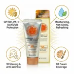 3W Clinic ইনটেনসিভ Dr.Kim সান BB ক্রিম SPF50+ PA++++ 50ml