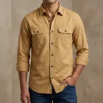 হাই থিকনেস ডাবল পকেট শার্ট – বিস্কিট