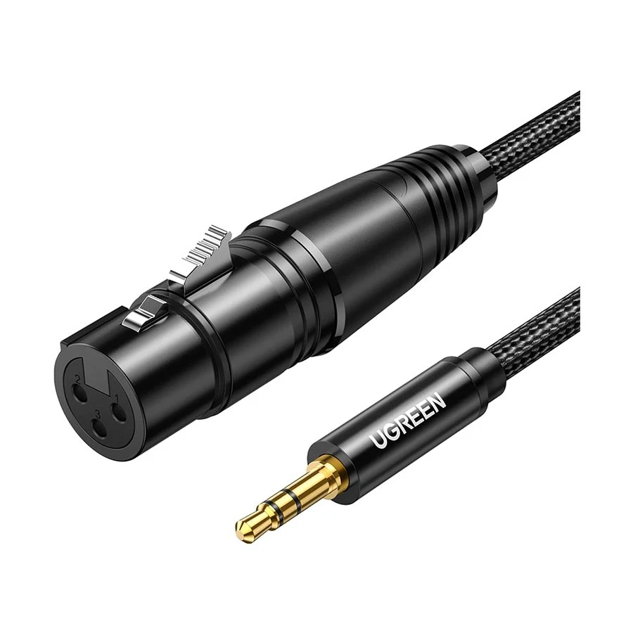 UGREEN AV182 (20763) 3.5mm Male to XLR Female Converter 1m Black